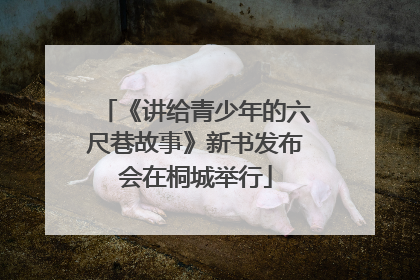 《讲给青少年的六尺巷故事》新书发布会在桐城举行