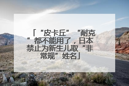 “皮卡丘”“耐克”都不能用了，日本禁止为新生儿取“非常规”姓名