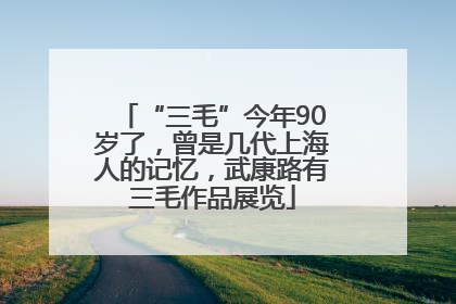 “三毛”今年90岁了，曾是几代上海人的记忆，武康路有三毛作品展览