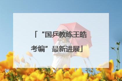 “国乒教练王皓考编”最新进展