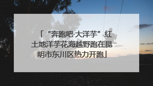 “奔跑吧·大洋芋”红土地洋芋花海越野跑在昆明市东川区热力开跑
