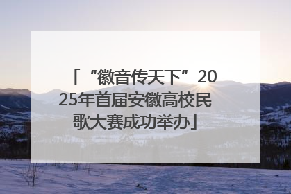 “徽音传天下”2025年首届安徽高校民歌大赛成功举办