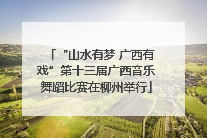 “山水有梦 广西有戏”第十三届广西音乐舞蹈比赛在柳州举行
