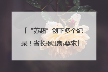 “苏超”创下多个纪录！省长提出新要求