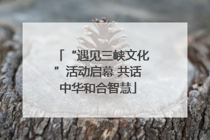 “遇见三峡文化”活动启幕 共话中华和合智慧