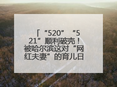 “520”“521”顺利破壳！被哈尔滨这对“网红夫妻”的育儿日记暖到了……