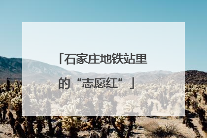 石家庄地铁站里的“志愿红”