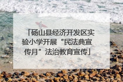 砀山县经济开发区实验小学开展“民法典宣传月”法治教育宣传