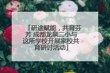 研途赋能，共育芬芳 成都龙泉二小与这所学校开展家校共育研讨活动