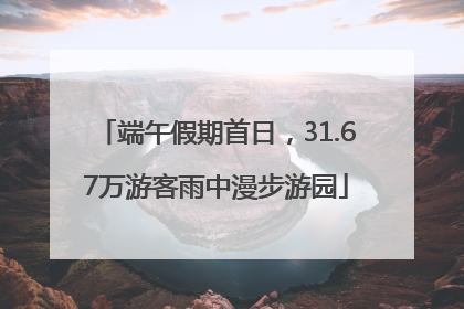端午假期首日，31.67万游客雨中漫步游园
