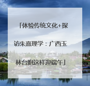 体验传统文化+探访朱熹理学：广西玉林台胞这样迎端午