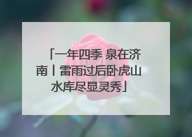 一年四季 泉在济南丨雷雨过后卧虎山水库尽显灵秀