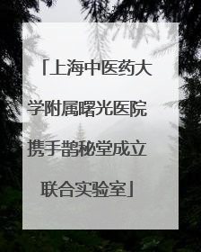 上海中医药大学附属曙光医院携手鹊秘堂成立联合实验室