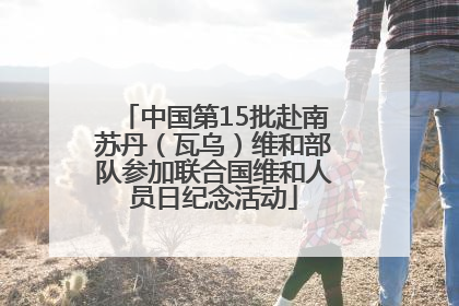 中国第15批赴南苏丹（瓦乌）维和部队参加联合国维和人员日纪念活动