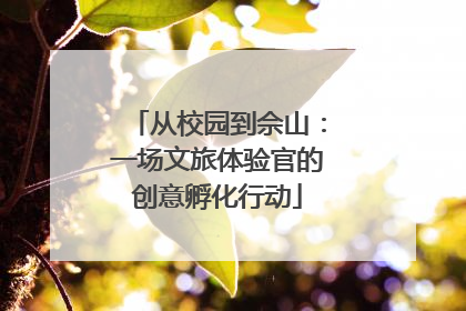 从校园到佘山：一场文旅体验官的创意孵化行动