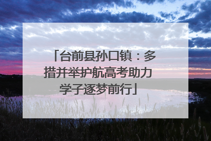 台前县孙口镇：多措并举护航高考助力学子逐梦前行