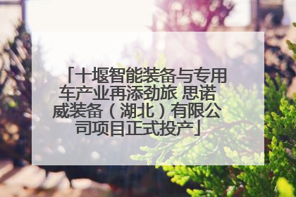 十堰智能装备与专用车产业再添劲旅 思诺威装备（湖北）有限公司项目正式投产