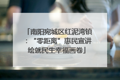 南阳宛城区红泥湾镇：“零距离”惠民宣讲 绘就民生幸福画卷