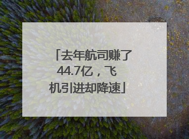 去年航司赚了44.7亿，飞机引进却降速