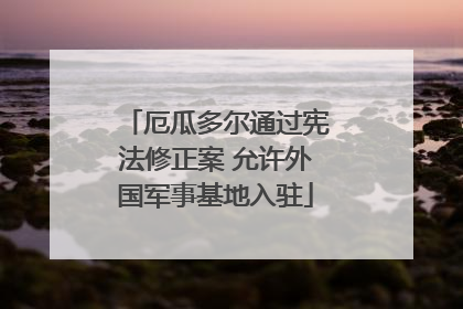厄瓜多尔通过宪法修正案 允许外国军事基地入驻