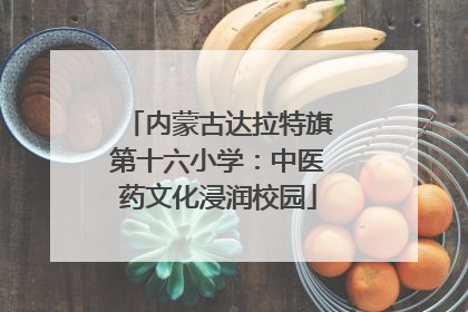 内蒙古达拉特旗第十六小学：中医药文化浸润校园