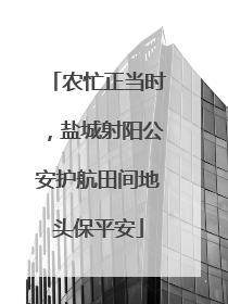 农忙正当时，盐城射阳公安护航田间地头保平安