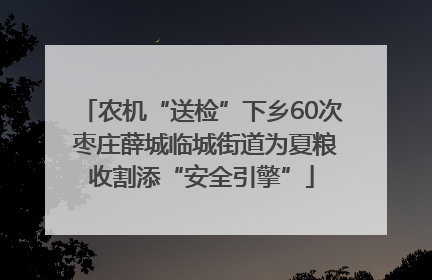 农机“送检”下乡60次 枣庄薛城临城街道为夏粮收割添“安全引擎”