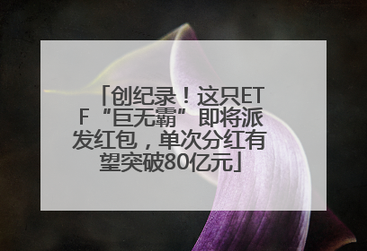 创纪录！这只ETF“巨无霸”即将派发红包，单次分红有望突破80亿元
