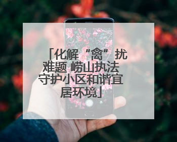 化解“禽”扰难题 崂山执法守护小区和谐宜居环境