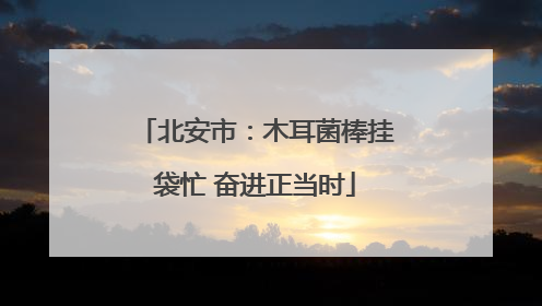 北安市：木耳菌棒挂袋忙 奋进正当时