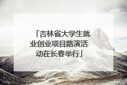 吉林省大学生就业创业项目路演活动在长春举行