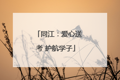 同江：爱心送考 护航学子