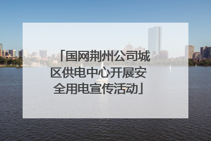 国网荆州公司城区供电中心开展安全用电宣传活动