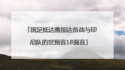国足抵达雅加达备战与印尼队的世预赛18强赛