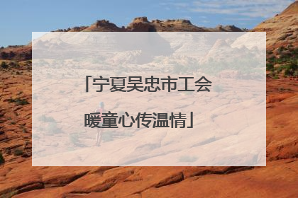 宁夏吴忠市工会暖童心传温情