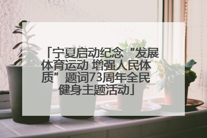 宁夏启动纪念“发展体育运动 增强人民体质”题词73周年全民健身主题活动