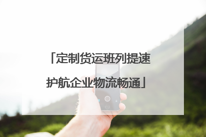 定制货运班列提速 护航企业物流畅通