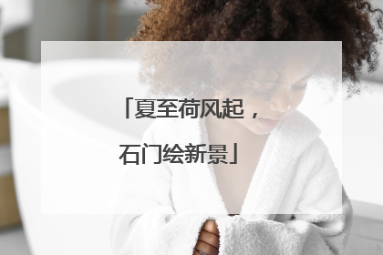 夏至荷风起，石门绘新景