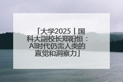 大学2025丨国科大副校长郑阳恒：AI时代仍需人类的直觉和洞察力