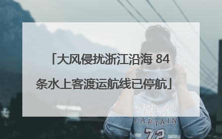大风侵扰浙江沿海 84条水上客渡运航线已停航