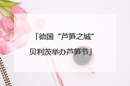 德国“芦笋之城”贝利茨举办芦笋节