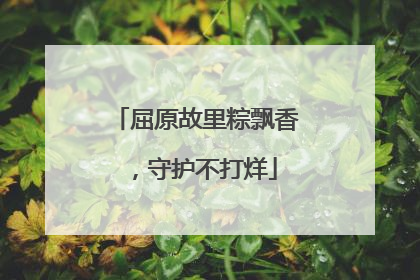 屈原故里粽飘香，守护不打烊