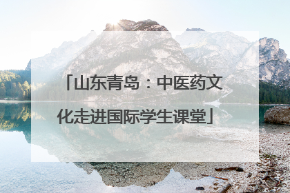 山东青岛：中医药文化走进国际学生课堂