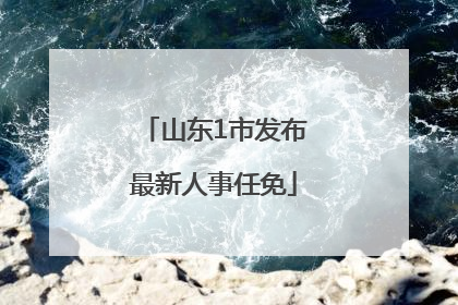 山东1市发布最新人事任免