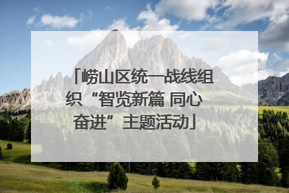 崂山区统一战线组织“智览新篇 同心奋进”主题活动