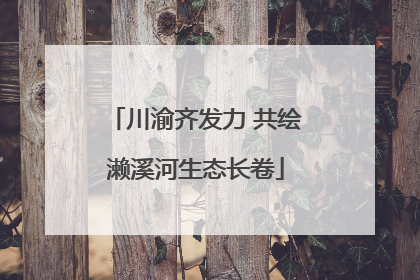川渝齐发力 共绘濑溪河生态长卷