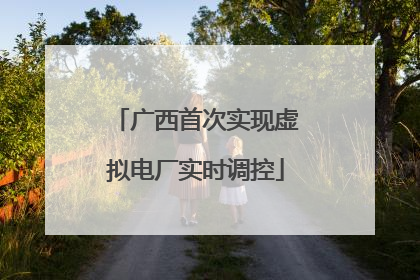 广西首次实现虚拟电厂实时调控