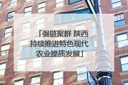 强链聚群 陕西持续推进特色现代农业提质发展