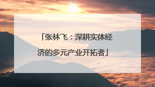 张林飞：深耕实体经济的多元产业开拓者