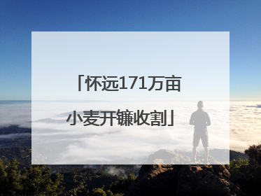 怀远171万亩小麦开镰收割